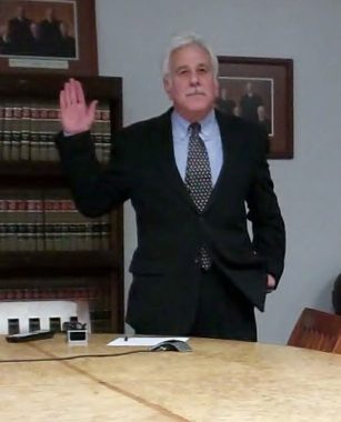 New Superior Court Judge Louis Menendez takes the oath