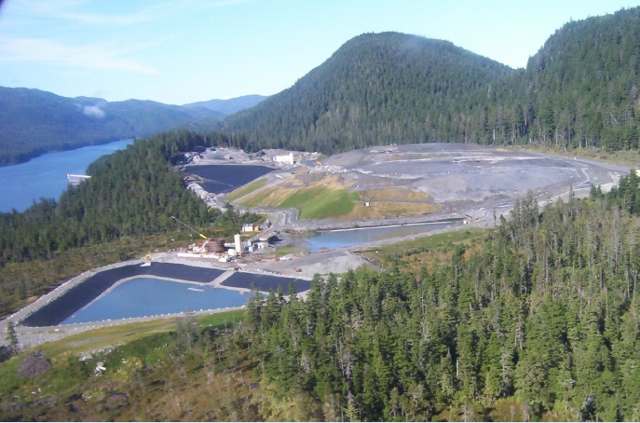 Dry stacked tailings facility at Greens Creek Mine. (Photo courtesy Hecla Mining Company)