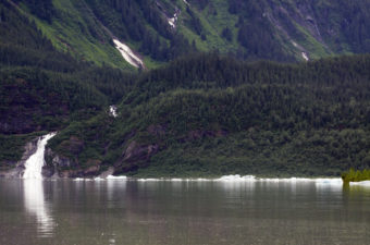 A view across Mendenhall Lake on July 6, 2012.