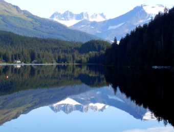 Auke Lake reflection.