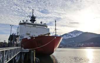 The icebreaker Healy stopped in Juneau at the beginning of November after another season's work, and the ship's crew invited the public aboard.