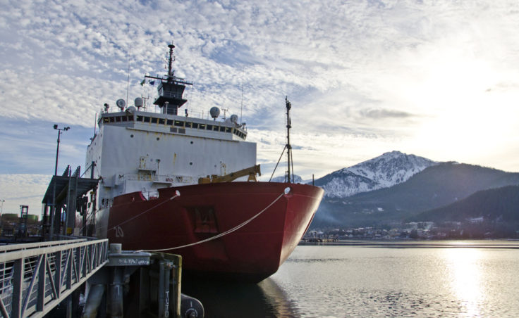 The icebreaker Healy stopped in Juneau at the beginning of November after another season's work, and the ship's crew invited the public aboard.