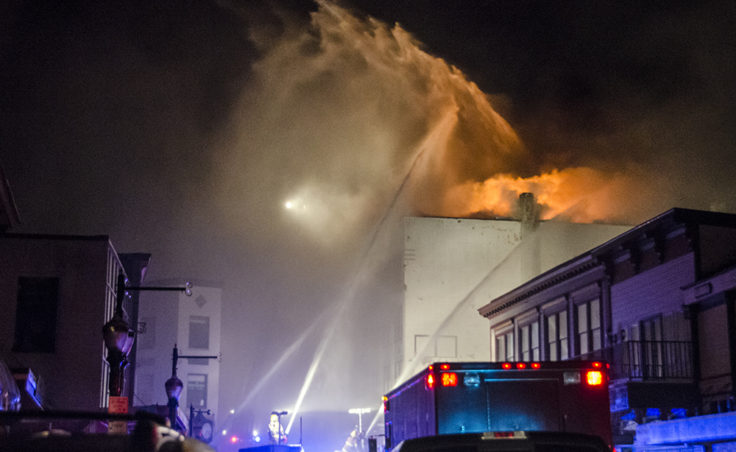 Capital City Fire and Rescue spent the night of Nov. 5 fighting a blaze at the Gastineau Apartments in downtown Juneau. The building was a total loss.