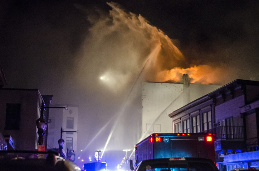 Capital City Fire/Rescue spent the night of Nov. 5, 2012 fighting a blaze at the Gastineau Apartments in downtown Juneau. The building was a total loss.