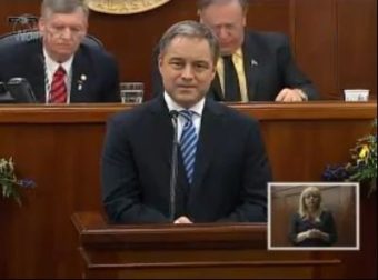 Governor Parnell addresses the Alaska House and Senate.