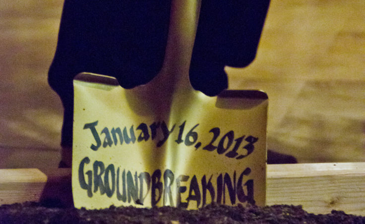The groundbreaking shovel.