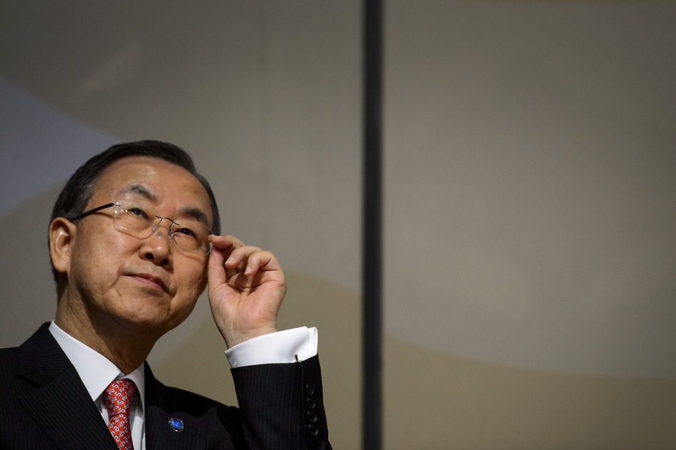 U.N. Secretary-General Ban Ki-moon. Fabrice Coffrini /AFP/Getty Images