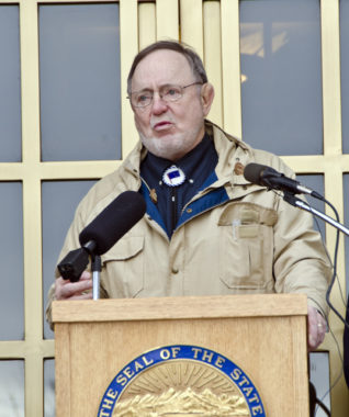 While in Juneau, Don Young also spoke at the Choose Respect Rally.