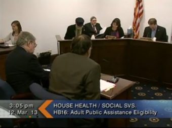 Wes Keller makes his case for the bill to the House Health and Social Services committee.