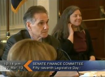 Senate Finance Committee Co-Chair Kevin Meyer starts the meeting on Tuesday to discuss a new version of the oil tax bill. (Image courtesy Gavel Alaska)