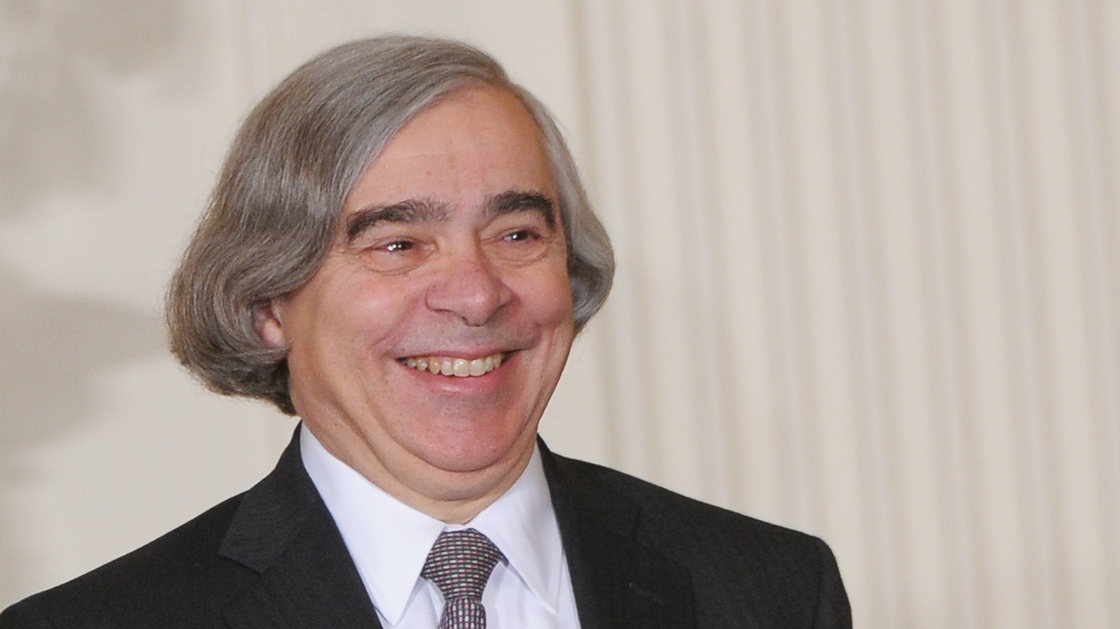 Massachusetts Institute of Technology scientist Ernest Moniz is introduced by President Obama as the nominee to run the Energy Department, Monday at the White House. Mandel Ngan/AFP/Getty Images