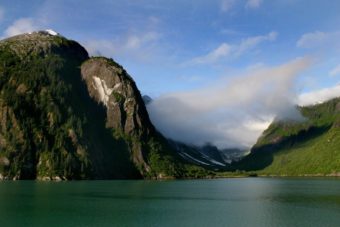 The narrow, twisting slice of ocean called Tracy Arm Fjord weaves through the Tongass National Forest for roughly 35 miles.