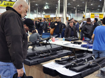 Gun show in Chantilly, Va., last December. AFP/AFP/Getty Images