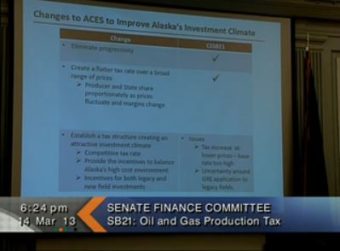 Yesterday the Senate Finance Committee tweaked provisions of the bill. (Image courtesy of Gavel Alaska)