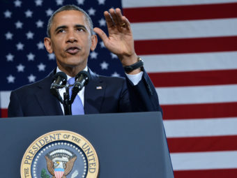 President Obama in Denver on Wednesday. Jewel Samad /AFP/Getty Images