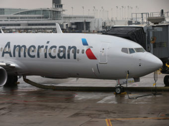 An American Airlines 737-800 aircraft in January. The 737-800 is one of several variants the FAA has ordered to be inspected. Scott Olson/Getty Images