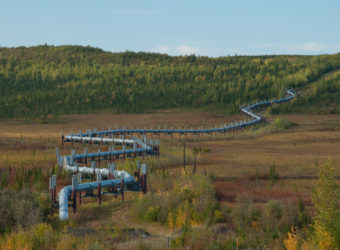 Alaska Pipeline along the Dalton Highway.