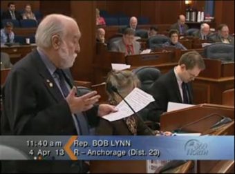 Representative Bob Lynn speaks during the House Floor session