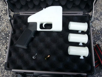 The Liberator — a plastic handgun made with a 3-D printer.