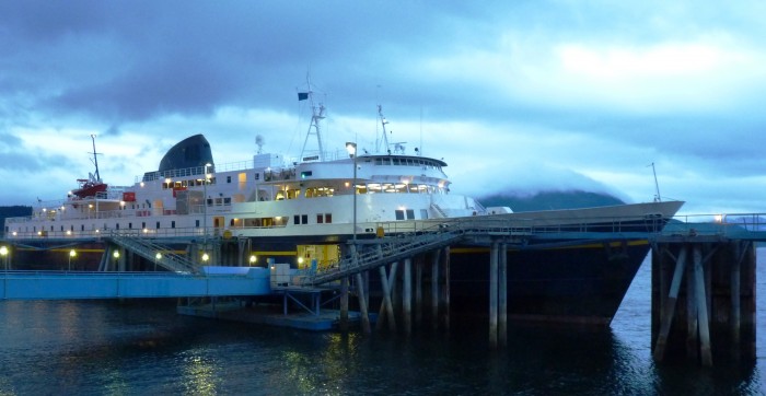 The ferry Malaspina sails out of Juneau's Auke Bay terminal in 2012. It's one of 10 active vessels in the Alaska Marine Highway fleet. The system's new executive director, Shirly Marquardt, will begin work June 1. 