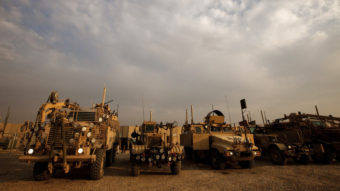 Mine-resistant, ambush-protected vehicles — MRAPs — like these are some of the more than $7 billion in equipment the U.S. Army is dismantling and selling as scrap in Afghanistan.