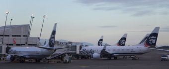 Alaska Airlines planes at the Sea-Tac airport in Seattle