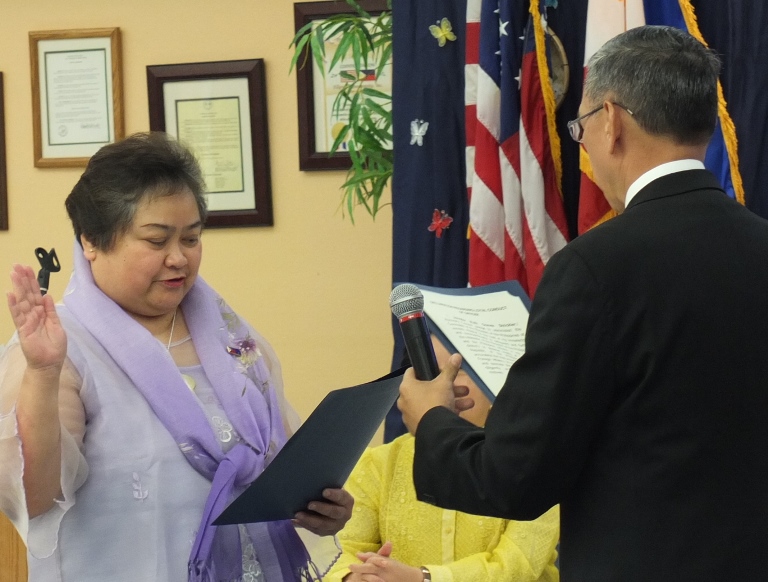 Jenny Strickler is the first Honorary Consul of the Philippines to Alaska.  She was sworn in by Marciano Paynor, Consul General of San Francisco. 