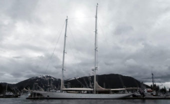 The yacht Adele visited Petersburg earlier this month.
