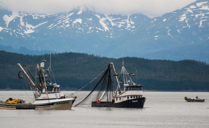 The F/V Trejo pulls in its nets.