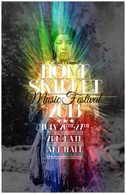 A picture of the flyer for Homeskillet Festival