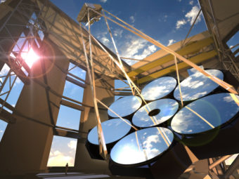 An artist's concept of the completed Giant Magellan Telescope (GMT) Giant Magellan Telescope
