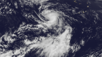 Image of Tropical Storm Dorian on July 24 from NOAA's GOES East satellite. NOAA