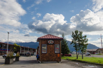 Heritage Coffee stand on Glacier Highway