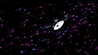 This artist rendering provided by NASA shows Voyager 1 at the edge of the solar system. AP