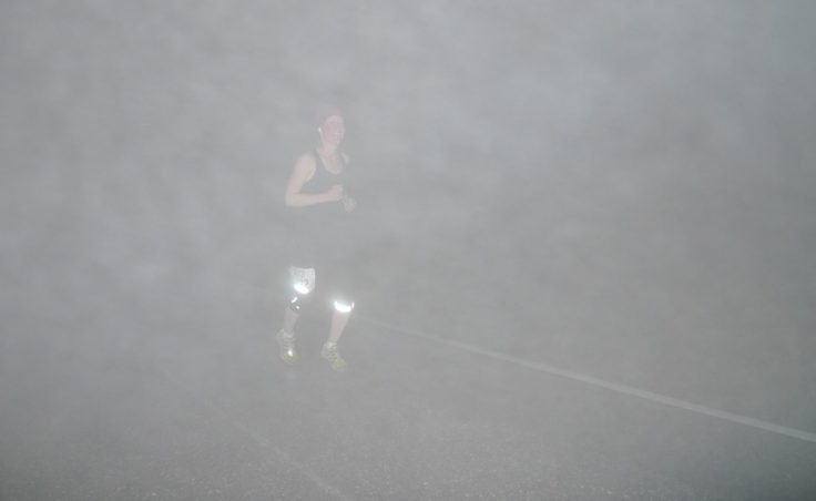 Klondike runner in the heavy fog