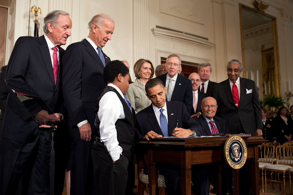 President Barack Obama signed the Patient Protection and Affordable Care Act into law at the White House on March 23, 2010.