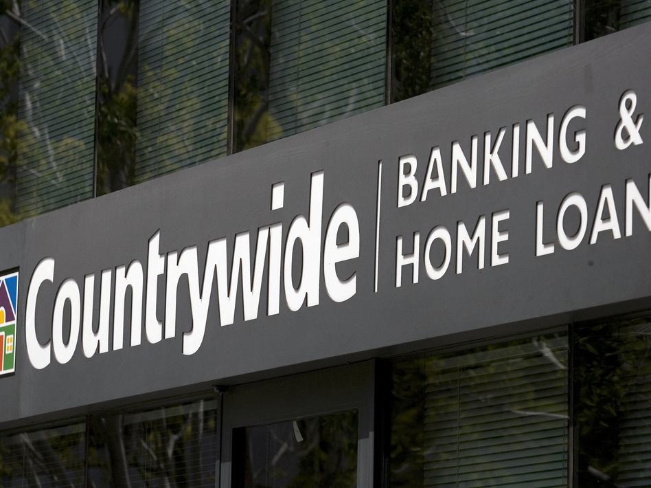The Countrywide Banking and Home Loans office in Glendale, Calif., in an April 2007 photo. Damian Dovarganes/AP