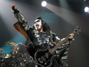 Gene Simmons of KISS during a 2009 concert in Washington, D.C. Nicholas Kamm/AFP/Getty Images