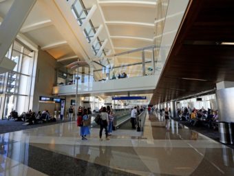 A photograph taken last month of the south concourse of L.A. International Airport's Tom Bradley International Terminal. Reed Saxon/AP