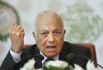 Arab League Secretary General Nabill el-Araby says negotiations to broker a political solution to Syria's bloody civil war will begin in November. Amr Nabil/AP