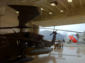 (Photo of the Alaska National Guard hangar in Juneau by U.S. Coast Guard Petty Officer 1st Class Sara Francis)