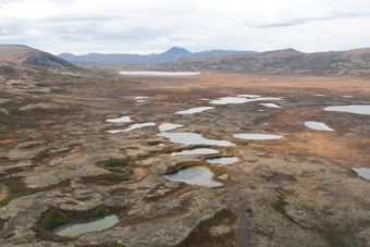 The proposed Pebble Mine site, pictured in 2014.