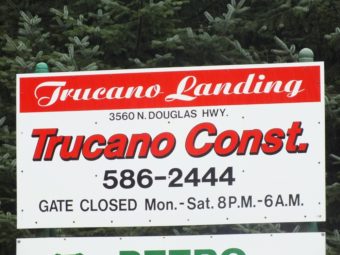 Trucano Landing sign