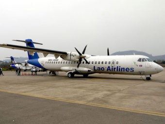 A Lao Airlines ATR similar to the one that crashed on Wednesday. Wikipedia Commons