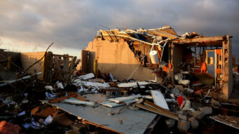 One of the homes destroyed in Washington, Ill., by Sunday's storms. Tasos Katopodis/Getty Images