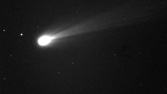 Comet ISON in an image taken on Nov. 19 by a telescope at the Marshall Space Flight Center in New Mexico. NASA