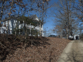 The Millboro, Va., home of state Sen. Creigh Deeds. He was attacked there Tuesday — authorities believe by his son Gus. The younger Deeds then may have fatally shot himself, investigators say. Don Petersen/AP