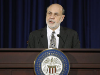 Federal Reserve Chairman Ben Bernanke delivers remarks Wednesday in Washington, at his final planned news conference before he steps down. Jonathan Ernst/Reuters/Landov