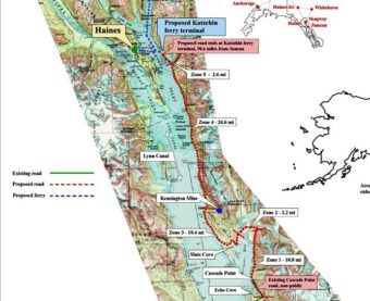 Juneau Access map
