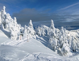 Eaglecrest run known as Steep Chutes